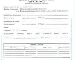 MSA – Demande d’heures supplémentaires – aide à la famille – Réf. 85-401