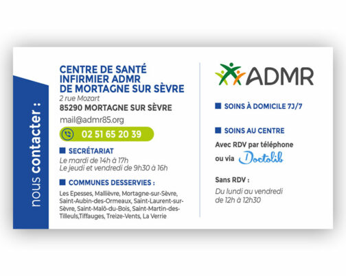 CSI Cartes de visite rdv - Réf. 85-723 (2024)
