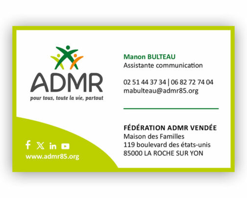 Lot de 50 cartes de visite individuelle - Réf. 85-146 (2024)