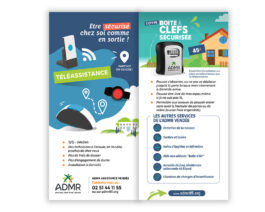 Dépliants téléassistance et boite à clefs sécurisée (2025) Lot de 50 – Réf. 85-939