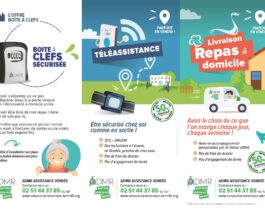 Dépliants téléassistance et livraison de repas (2021) Lot de 50 – Réf. 85-939