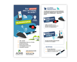 Dépliants téléassistance et boite à clefs sécurisée (2025) Lot de 50 – Réf. 85-939