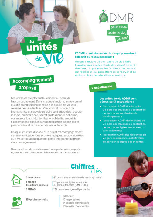 Fiche de présentation unités de vie (2019) - Réf. 85-919