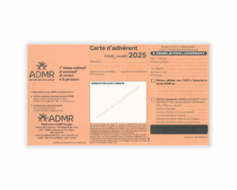 Carte d’adhérent 2025 – Réf.85-928