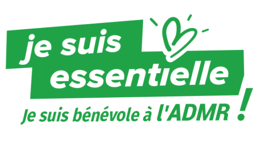 Stickers bénévoles pour véhicules "Je suis essentielle, je suis bénévole à l'ADMR"- par lot de 5 - Réf.85-937