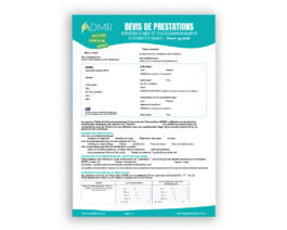 Devis prestataire – Réf. 85-945