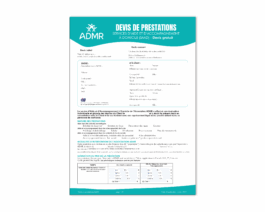 Devis prestataire SAAD – Réf. 85-945