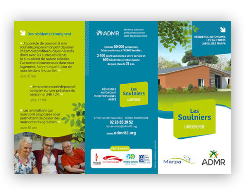 Lot de 50 dépliants Résidence autonomie Les Saulniers - 85-117 (2024)