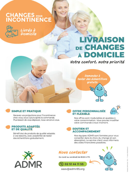 Affiche A3 Livraison de changes à domicile - réf : 85-056 (2025)