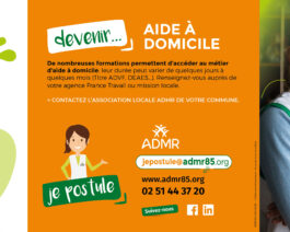 Dépliant métier – aide à domicile – Réf.85-231 (2025)