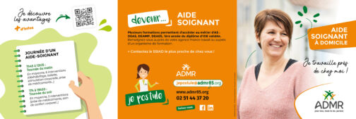Flyer recrutement aide-soignant - Réf. 85-237 (2025)
