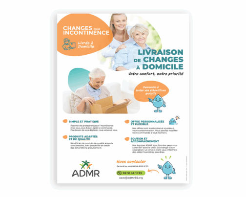 Affiche A3 Livraison de changes à domicile - réf : 85-056 (2025)
